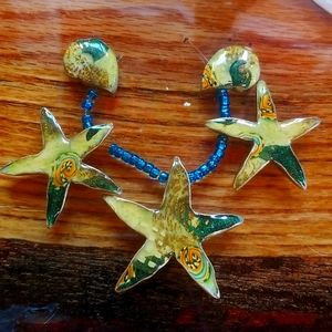 Polymer clay vintage beads for jewelry making